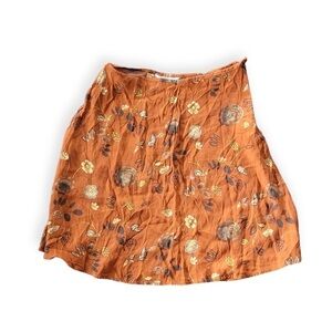 JPR skirt floral orange Size 12 large